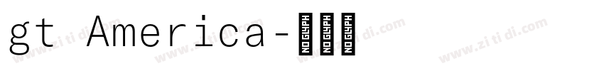 gt America字体转换